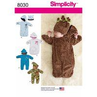 simplicity fleece baby buntings and hats 382959