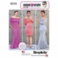 Simplicity Miss and Plus Size Knit Dress from Mimi G Style 382984