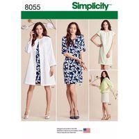 Simplicity Ladies\' Dress and Coat or Jacket 383006