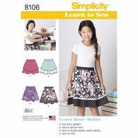 Simplicity Learn To Sew Skirts for Girls and Girls Plus 383086