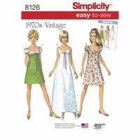 Simplicity Pattern 8126 Ladies Easy to Sew Vintage Dress 383107