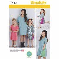 Simplicity Pattern 8147 Child\'s and Girls\' Knit Dresses from Mod Kid Studio 383131