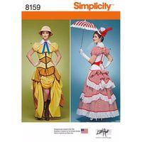 Simplicity Pattern 8159 Ladies\' Cosplay Costumes with Corsets 383144
