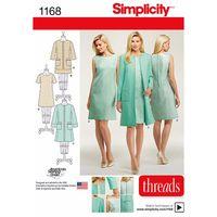 simplicity ladies dresses and coat or jacket 377746