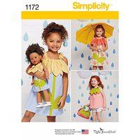 simplicity childs sportswear pieces with matching doll dress 377748