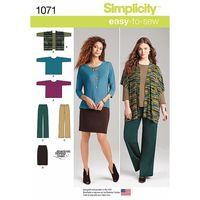 simplicity miss and plus size knit sportswear 377622