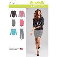Simplicity Ladies Knit Trousers, Skirt and Top 377625