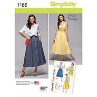 simplicity ladies vintage blouse skirt and bra top 377744