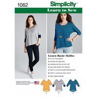 Simplicity Ladies Learn to Sew Knit Tops 377612