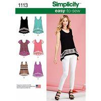 Simplicity Ladies Easy-To-Sew Knit Tops 377683
