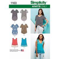 simplicity ladies knit tops 377731