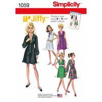 Simplicity Ladies Jiffy Dress and Sash or Scarf 377607