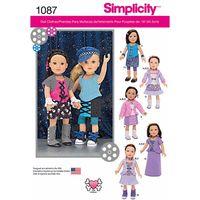 Simplicity 18in Doll Clothes 377644