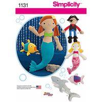 simplicity stuffed mermaid pirate shark and fish 377697