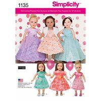 Simplicity Formal Dresses for 18in Dolls 377700