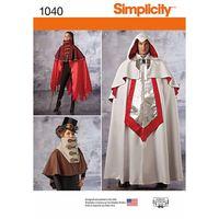 simplicity ladies and mens cape costumes 377577