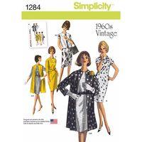 Simplicity Ladies\' Vintage 1960s Dress, Coat & Vest in Two Lengths 381792