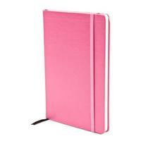 Silvine A5 Premium Notebook Soft Cover Elasticated Pink 197P