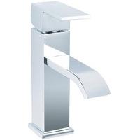 single lever quadrato stylish 16cm tall monoblock mixer tap