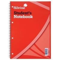 Silvine A4 Student Spiral Notebook Soft Cover 60 Sheets Pack of 12 141