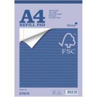 Silvine A4 Refill Pad FSC Paper Feint Headbound 80 Sheet Ruled Margin