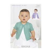 Sirdar Snuggly 4 Ply Girls Cardigan Pattern 1330