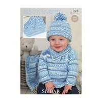 Sirdar Snuggly Baby Crofter DK Sweater Hat and Blanket Digital Pattern 1926
