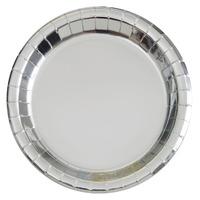 Silver Paper Plates - Round