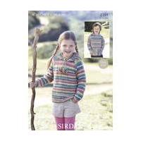 Sirdar Crofter DK Hooded Sweater Pattern 2391