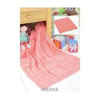 Sirdar Snuggly DK Baby Blanket Digital Pattern 4528