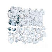 Silver Love Hearts Confetti 14 g