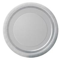 Silver Big Value 6 3/4in Paper Party Plates