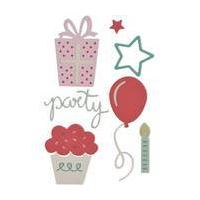 sizzix party by my life thinlits dies 9 pack