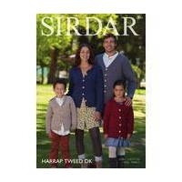 sirdar harrap tweed dk family cardigans digital pattern 7831