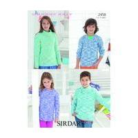 Sirdar Snuggly Jolly DK Kids Sweaters Pattern 2458
