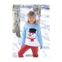 Sirdar Wash n Wear DK Snowman Sweater Digital Pattern 2375