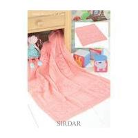 Sirdar Snuggly DK Baby Blanket Pattern 4528