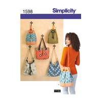 Simplicity Shoulder Bags Sewing Pattern 1598