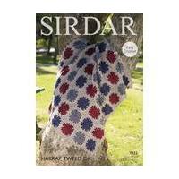 sirdar harrap tweed dk blanket pattern 7833