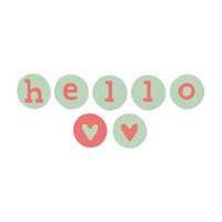 Sizzix Hello Letters Dies 6 Pieces