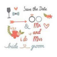 Sizzix Wedding Dies 28 Pieces