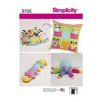 Simplicity Pillow and Toys Sewing Pattern 8156