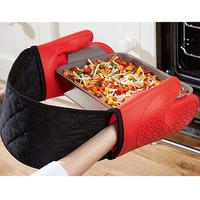 silicone double oven mitts