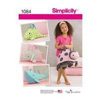 Simplicity Kids\' Animal Bags Sewing Pattern 1084