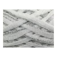 sirdar glam scarf knitting yarn 45 whitesilver