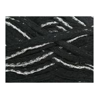 Sirdar Glam Scarf Knitting Yarn 40 Black/Silver