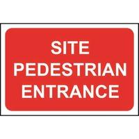 Site Pedestrian Entrance Sign