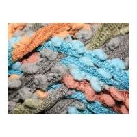 sirdar aruba scarf knitting yarn 811 turquoise brown mix