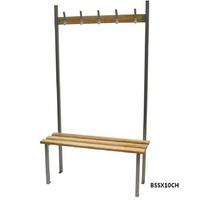 Single Sided Classic Solo Bench 5 Hooks 1m rail 2 legs / 3 slats