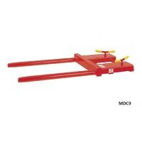 Single Drum Tines forklift attachment Orange